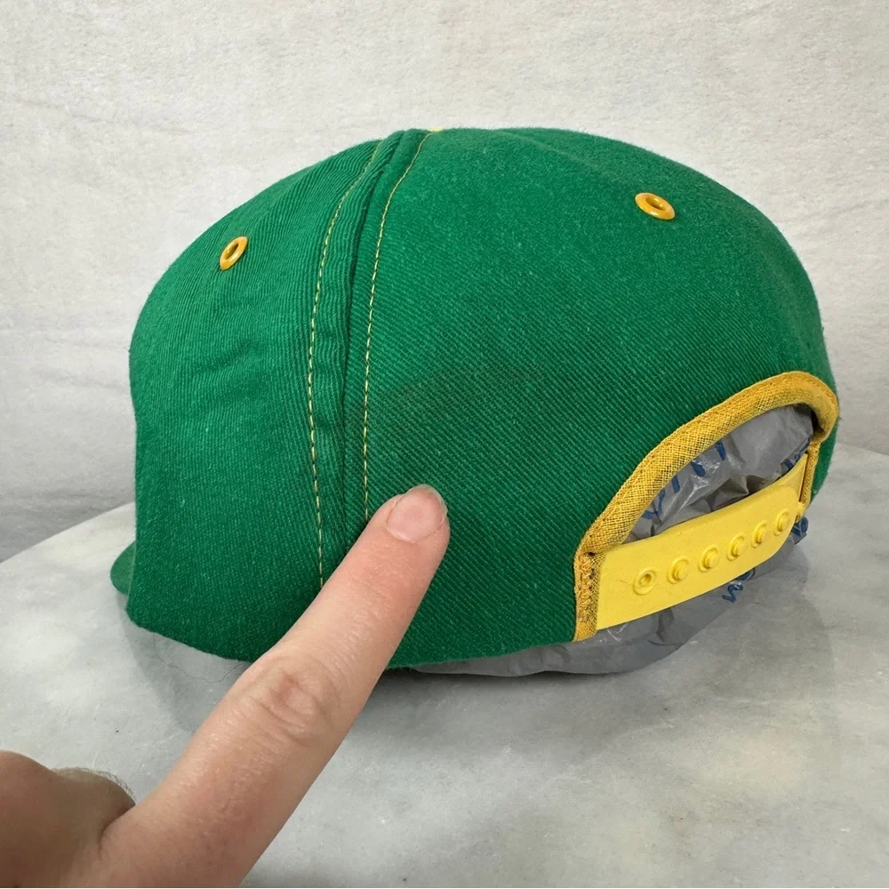 John Deere trucker hat SnapBack vintage retro Green Yellow Tractor‎ farming cap